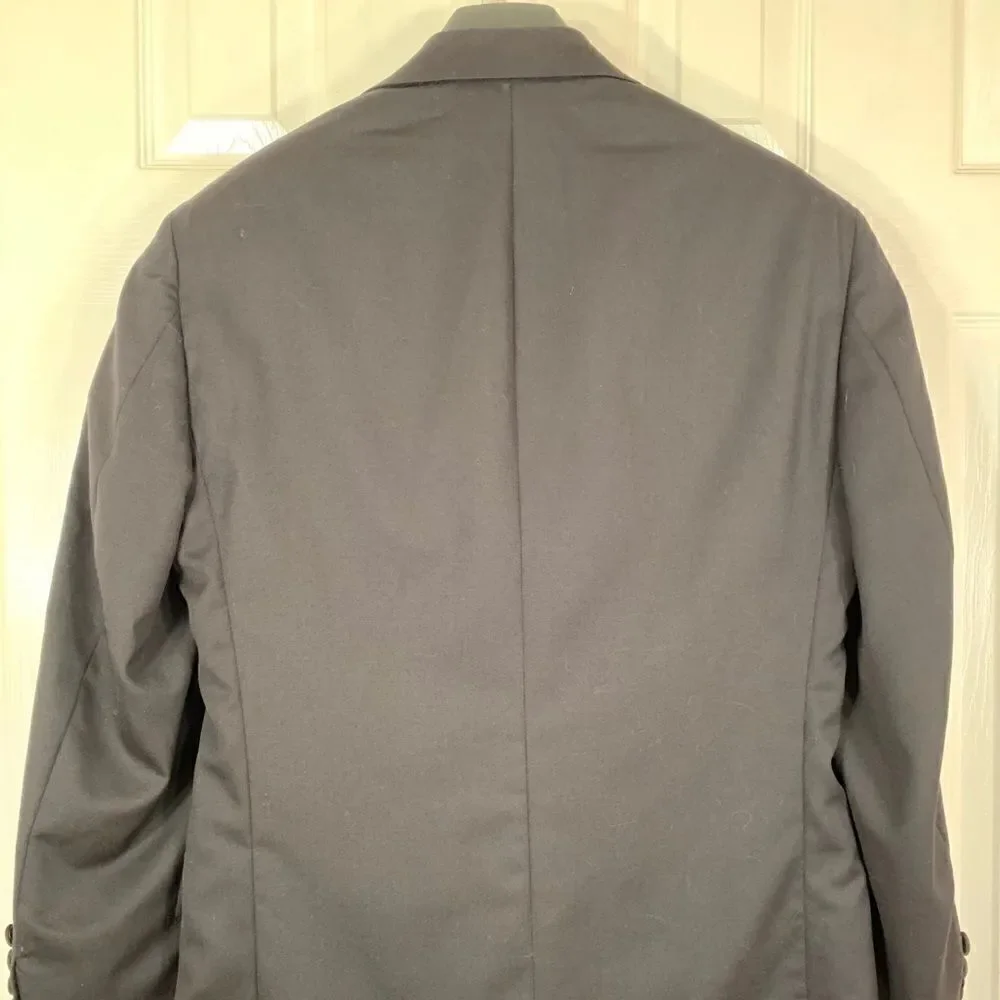 BLACK TUXEDO POLO by RALPH LAUREN 100% WOOL TUXEDO JACKET 38R